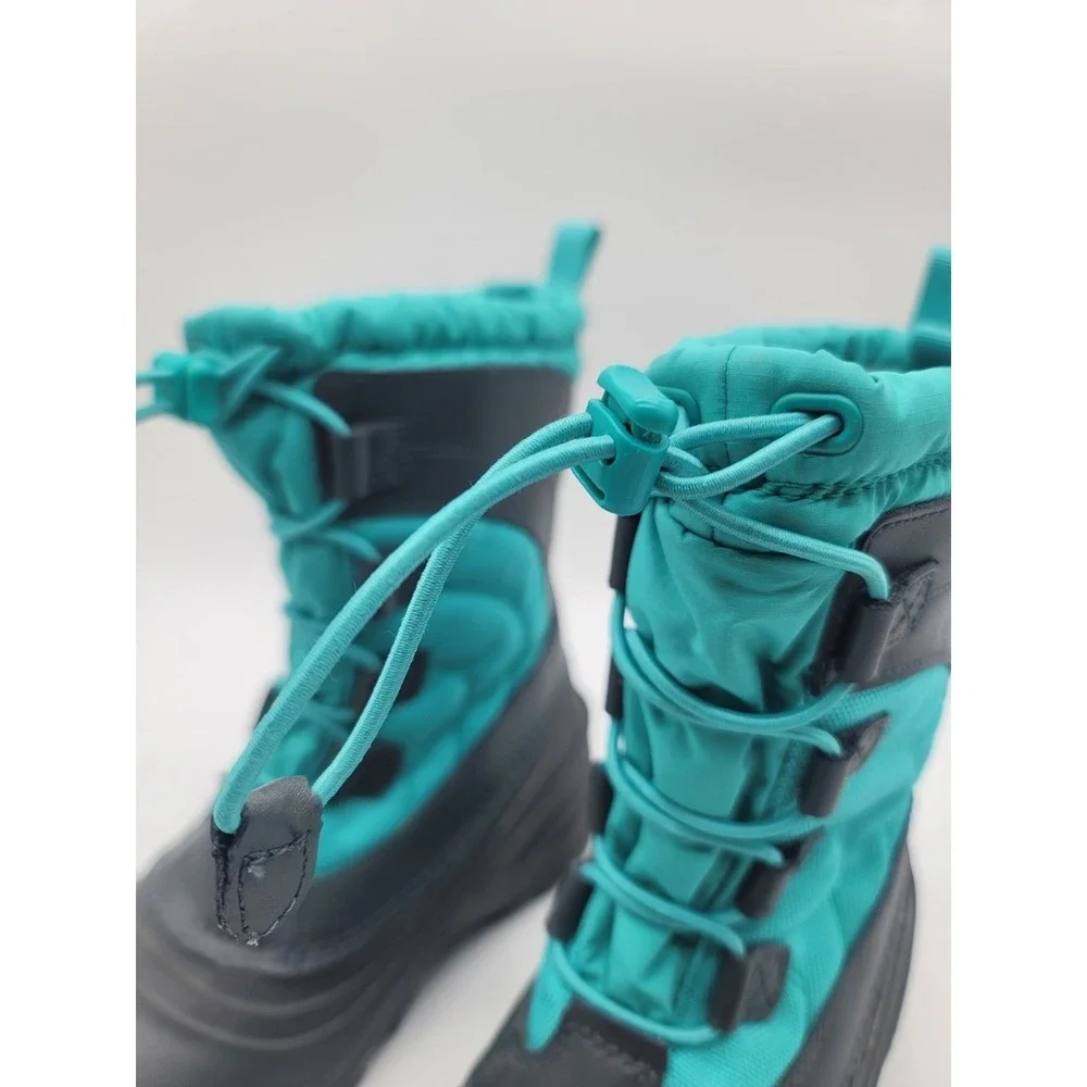 The North Face Kids ThermaFelt Winter Snow Boots Turquoise‎ Black US 3